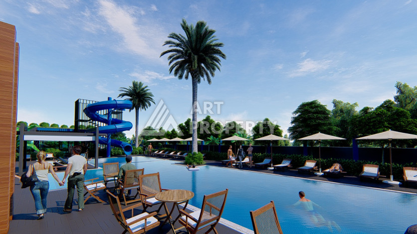 Квартира 1+1 в новом комплексе с премиум инфраструктурой в районе Махмутлар - Ракурс 16