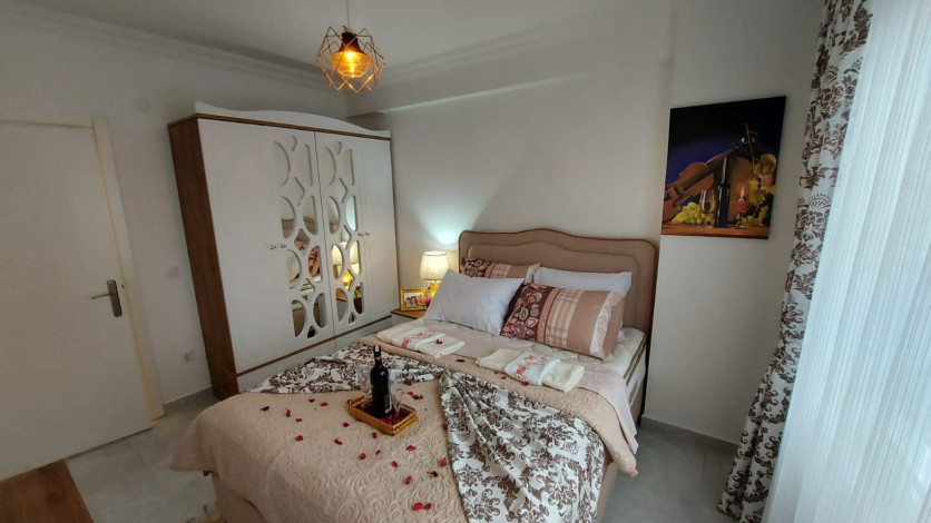 Меблированные апартаменты  планировки 1+1 в 150 метрах от Средиземного моря в районе Кестель, Алания,65 м2 - Ракурс 9