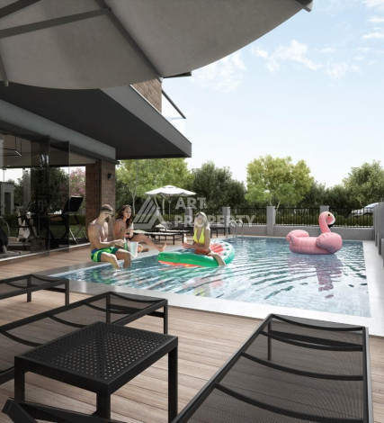 Пентхаус 2+1 на этапе строительства по выгодной цене от инвестора в центре Алании! - Ракурс 14