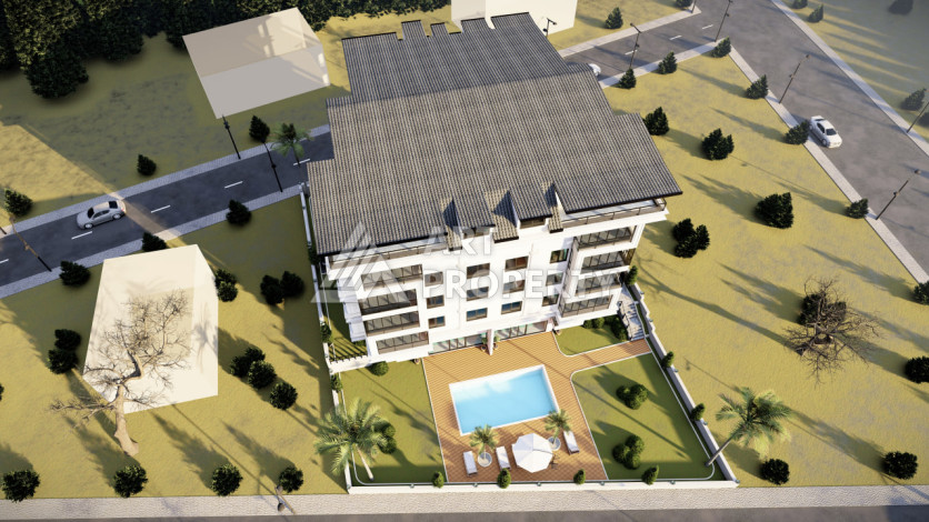 Квартиры 1+1, 2+1 на этапе строительства в районе Газипаша - Ракурс 6