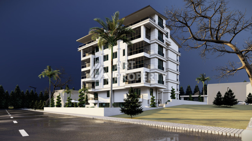 Квартиры 1+1, 2+1 на этапе строительства в районе Газипаша - Ракурс 7