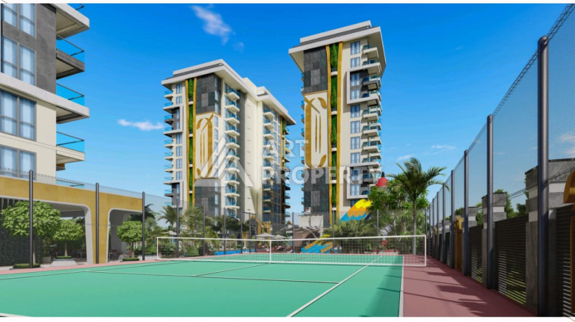 Квартира 1+1 элитного комплекса в районе Махмутлар - Ракурс 14