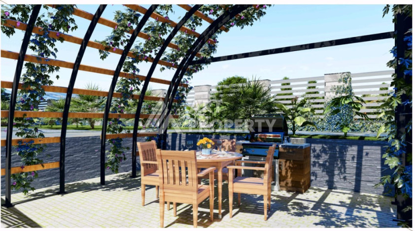 Квартира 1+1 элитного комплекса в районе Махмутлар - Ракурс 15