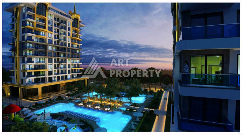 Квартира 1+1 элитного комплекса в районе Махмутлар - Ракурс 16