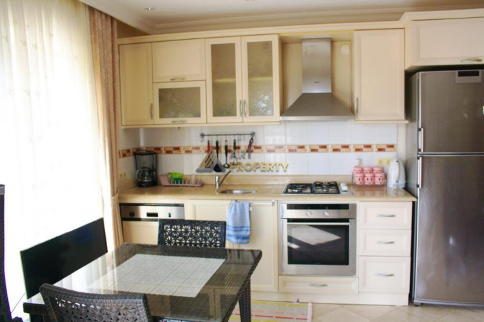 Трехкомнатная квартира с видом на море и горы в районе Кестель,Алания 105 м2 - Ракурс 12