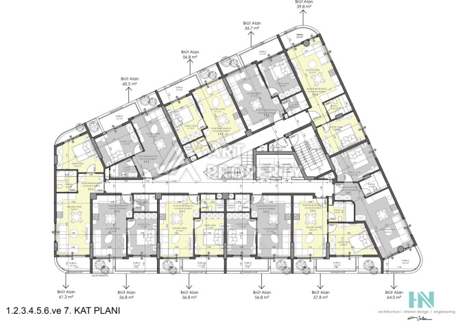Квартира  1+1 для жизни в премиальном комплексе район Махмутлар - Ракурс 7