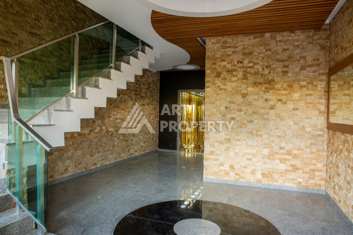 Квартира 3+1 для большой семьи в премиальном комплексе районе Оба - Ракурс 35