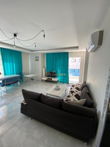 Двухкомнатная квартира в районе Кестель, Алания, в 100 метрах от Средиземного  моря, 65 м2 - Ракурс 2