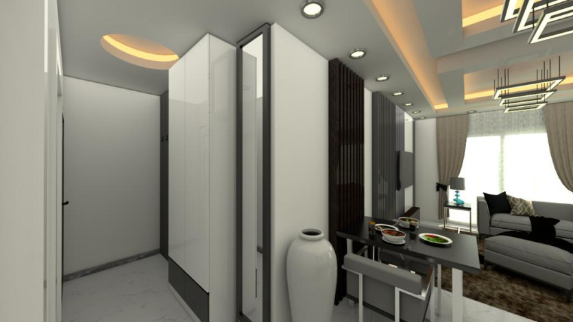 Современная двухкомнатная квартира в новом комплексе рядом со Средиземным морем, 54м2 - Ракурс 5