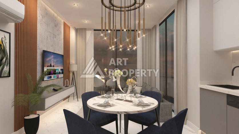 Современные апартаменты 1+1 в центре Алании - Ракурс 3