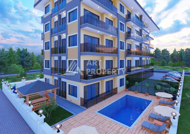 Апартаменты 1+1 в новой резиденции в центре Алании - Ракурс 4