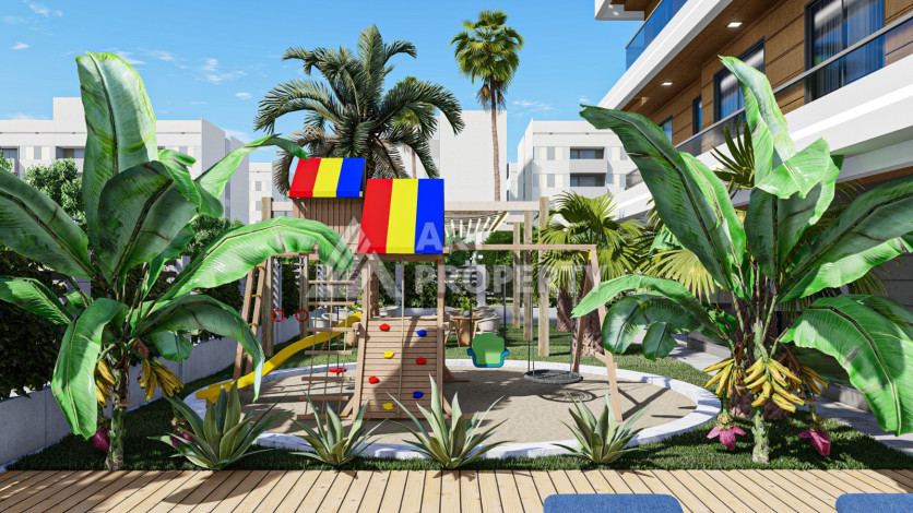 Апартаменты 1+1 в новой резиденции в центре Алании - Ракурс 15