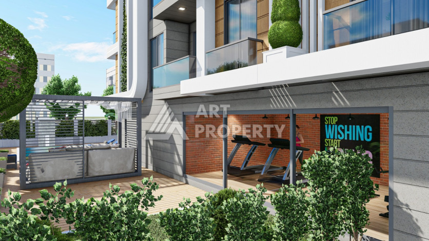 Апартаменты 1+1 в новой резиденции в центре Алании - Ракурс 16