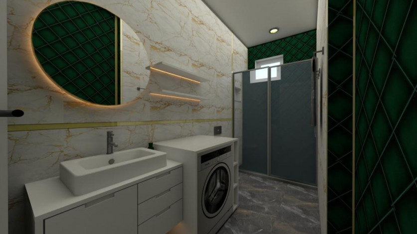 Современная двухкомнатная квартира в новом комплексе рядом со Средиземным морем, 54м2 - Ракурс 8