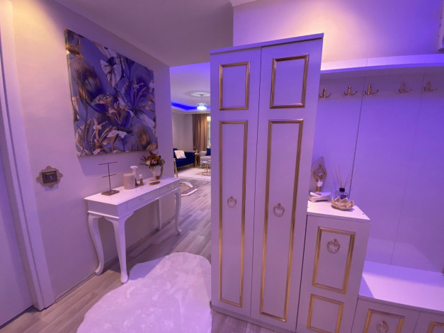 Шикарная квартира с красивым видом на старинный город Наулу в Махмутларе, Алания, 110 м2 - Ракурс 16