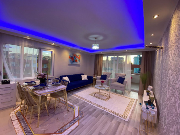 Шикарная квартира с красивым видом на старинный город Наулу в Махмутларе, Алания, 110 м2 - Ракурс 19