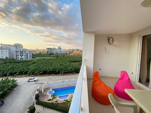 Шикарная квартира с красивым видом на старинный город Наулу в Махмутларе, Алания, 110 м2 - Ракурс 21