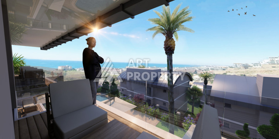 Грандиозный проект на этапе строительства в районе Конаклы в 280 м от моря! - Ракурс 6