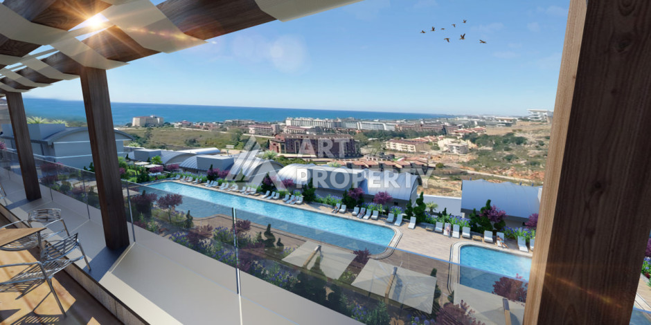 Грандиозный проект на этапе строительства в районе Конаклы в 280 м от моря! - Ракурс 15