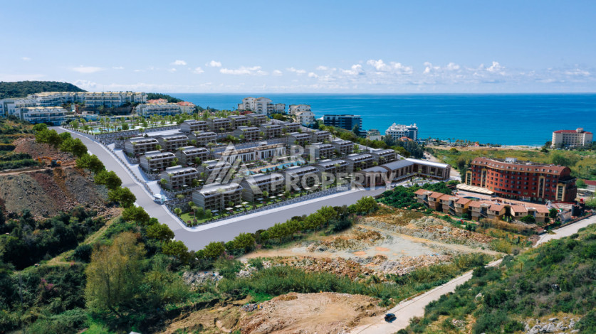 Грандиозный проект на этапе строительства в районе Конаклы в 280 м от моря! - Ракурс 27