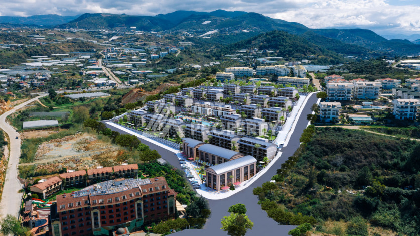 Грандиозный проект на этапе строительства в районе Конаклы в 280 м от моря! - Ракурс 30