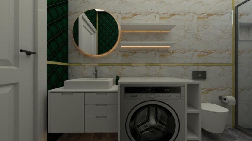 Современная двухкомнатная квартира в новом комплексе рядом со Средиземным морем, 54м2 - Ракурс 11