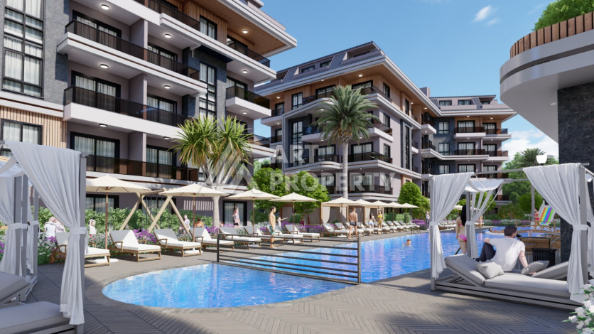 Роскошный проект на  этапе строительства в престижном районе Оба! - Ракурс 3