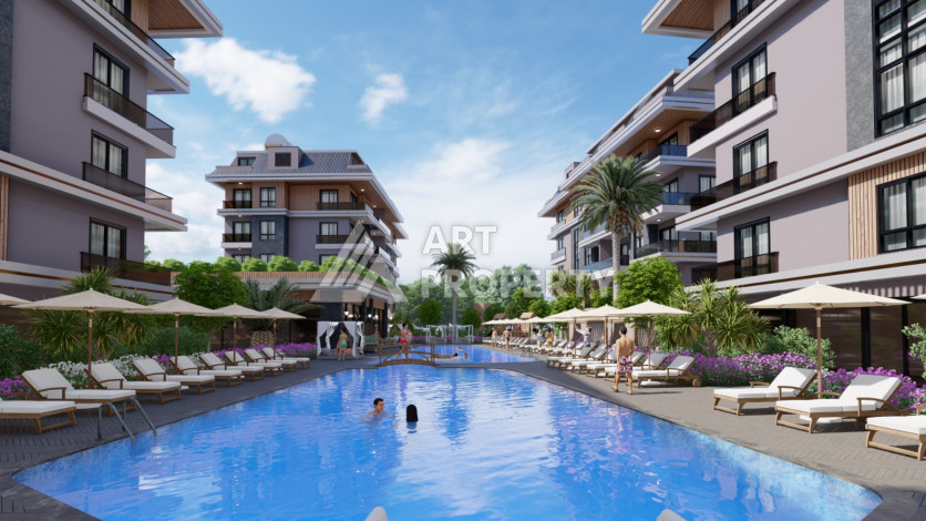 Роскошный проект на  этапе строительства в престижном районе Оба! - Ракурс 6