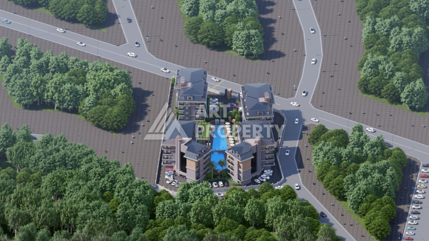 Роскошный проект на  этапе строительства в престижном районе Оба! - Ракурс 11