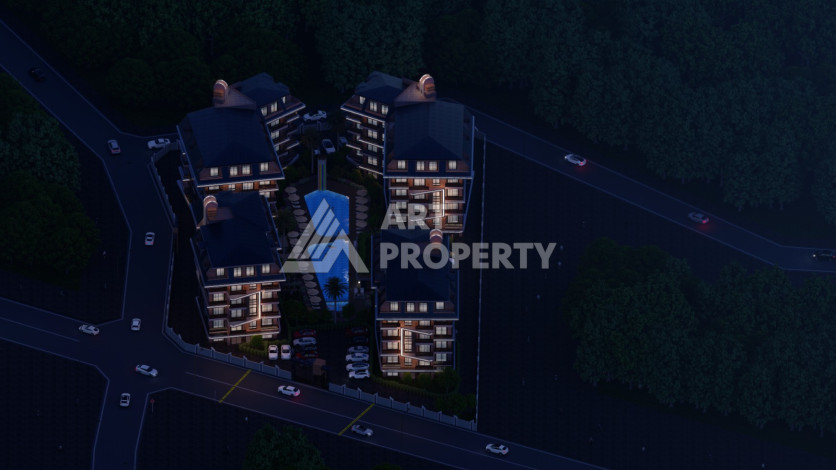 Роскошный проект на  этапе строительства в престижном районе Оба! - Ракурс 19