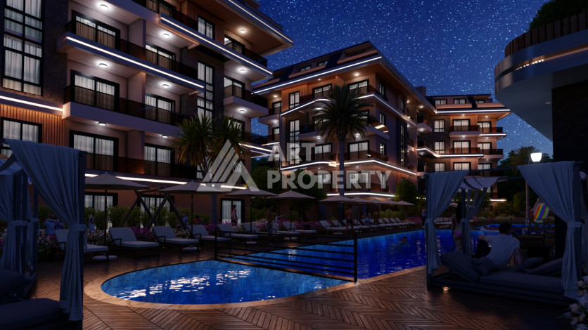 Роскошный проект на  этапе строительства в престижном районе Оба! - Ракурс 21