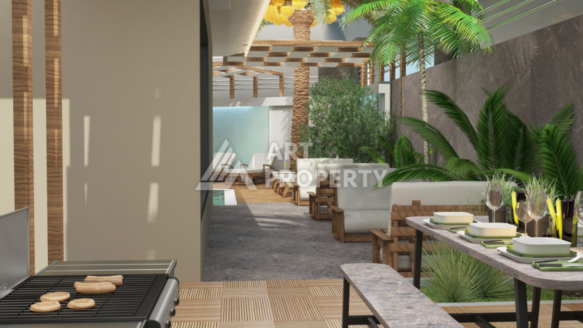 Двухуровневая квартира 2+1 в центре Аланьи - Ракурс 9